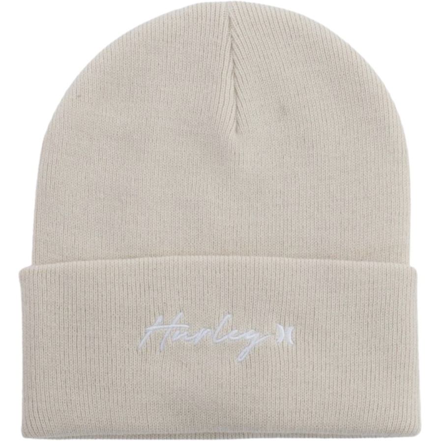 2026 Hurley Womens Script Cuff Beanie 2.0 HNCW0011 - White